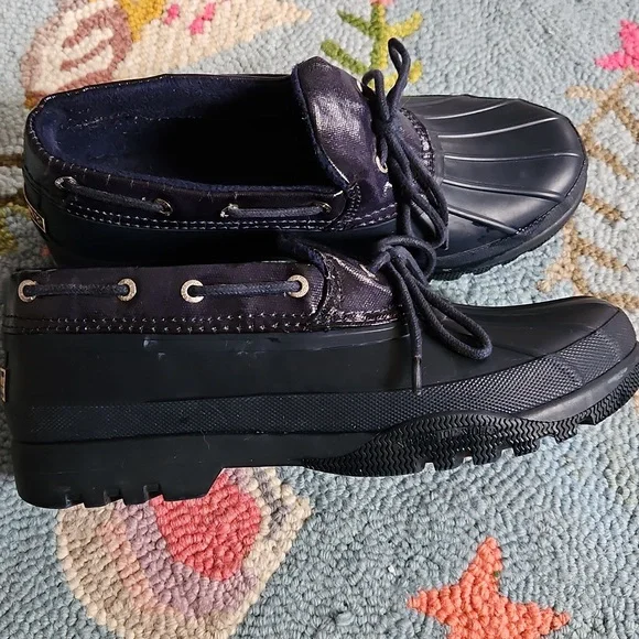 Speery Top Sider Bavy Blue Duck Boots - Picture 4 of 6